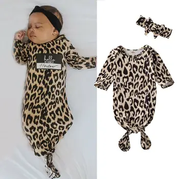2021 Newborn Baby Bombaž Swaddle Odejo Zaviti Spalna Vreča kopalni plašč Soft Dojenčka Leopard Sleepwear 0-6M Odejo, Brisačo