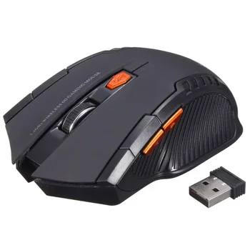 Brezžična Optična Miška Novo Igro Brezžični Miši z USB Sprejemnik Miška Za PC Gaming Prenosniki Namizni Igralec Miši