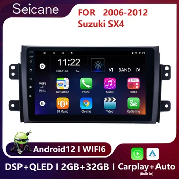 Seicane Android 12 2Din 9 palčni zaslon na Dotik Avto Radio Bluetooth GPS, Vodja Enote za leto 2006 leto 2007 2008-2012 Suzuki SX4 podporo OBD2